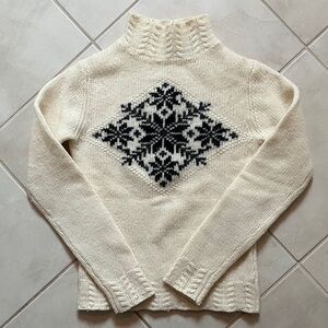Moda International Snowflake Sweater Vintage